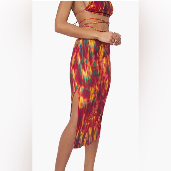 WeWoreWhat Multicolor Midi Skirt - Picture 4 of 4